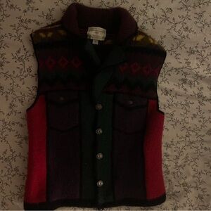 Vintage Susan Bristol Multicolor Wool Vest